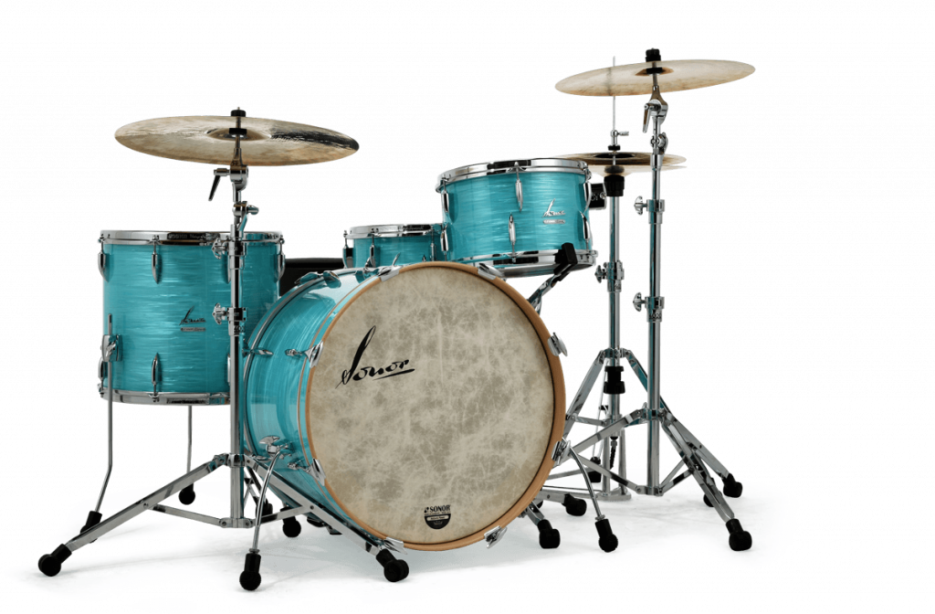 Vintage Modelle bekannter Schlagzeug Marken sind sehr beliebt