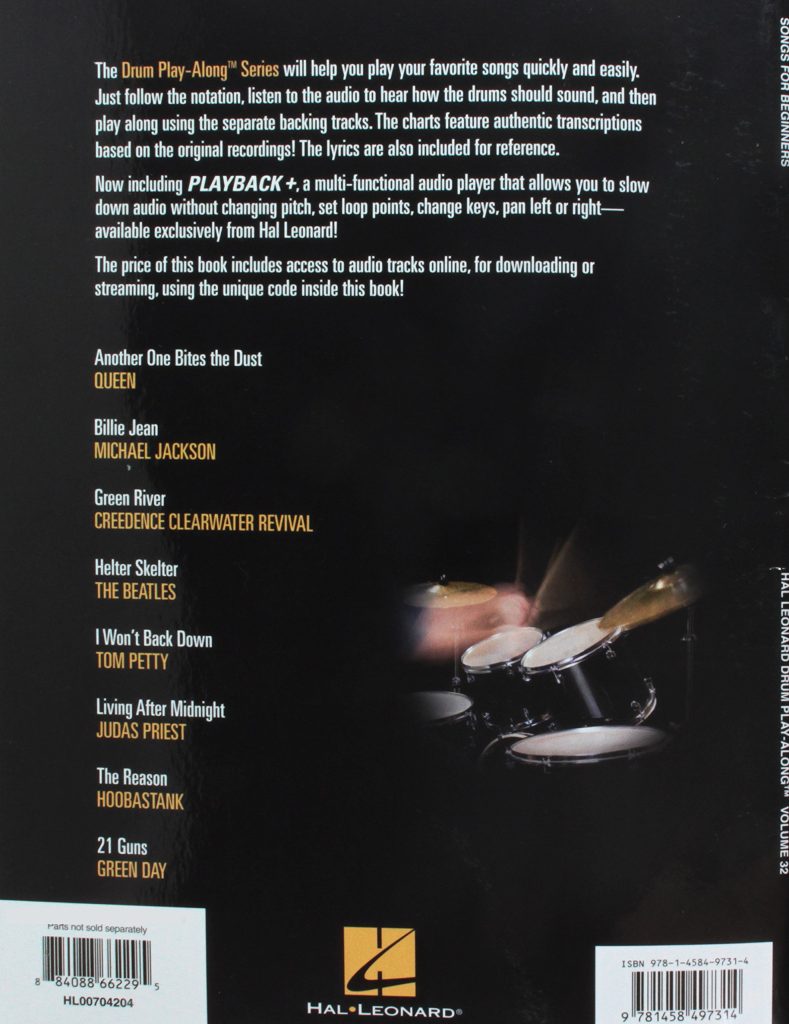 Einfaches Play Along Schlagzeug - Songs for Beginners - Backcover